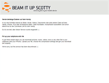 Tablet Screenshot of beam-it-up-scotty.com